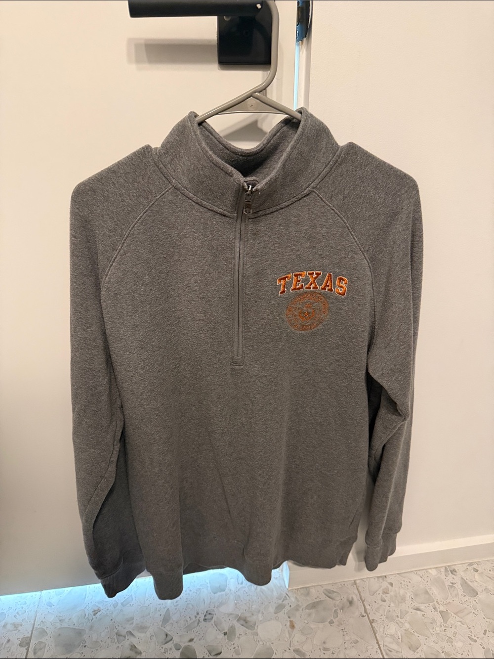 Champion Gray Texas Quarter-Zip Pullover